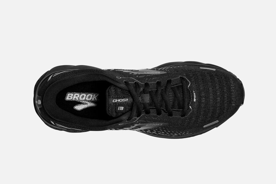 Brooks Ghost 13 Road Running Shoes Mens - Black - ZIXHY-6983